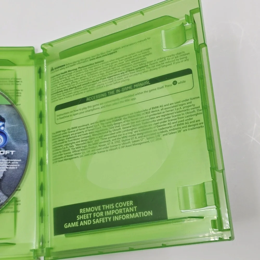 The Crew Xbox One Limited Edition Racing Game Disc Case‎ Complete Ubisoft Online